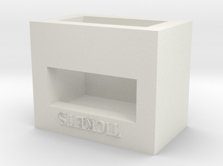 N Scale Carnival/Circus Ticket Booth 3d printed