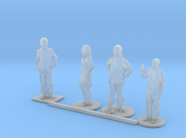 HO Scale Standing Kids 5 3d printed This is a render not a picture