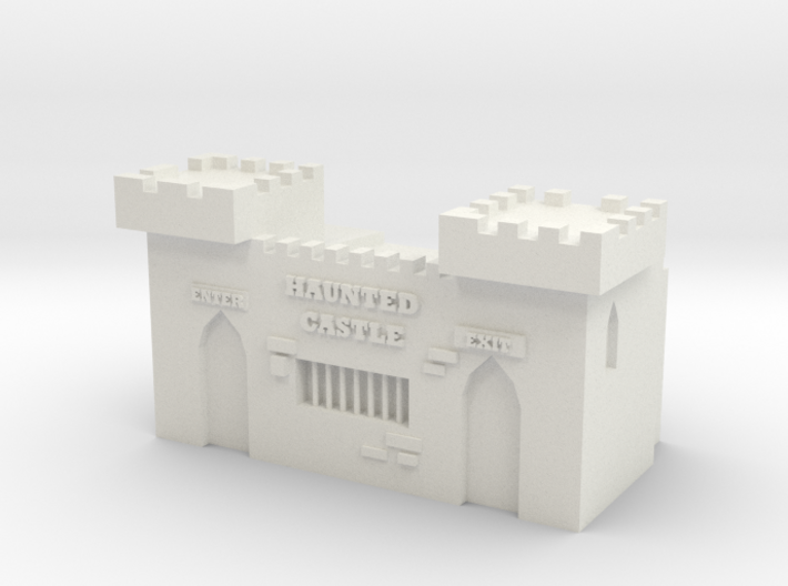 HO Scale Haunted Castle 3d printed