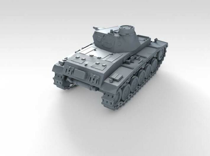 1/144 German Durchbruchswagen 2 Heavy Tank 3d printed 3d render showing product detail