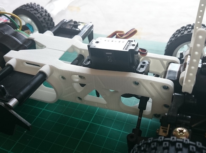 Tamiya M04 - M04S (210mm Wheelbase) chassis 3d printed Example of an assembled chassis (Not Included)