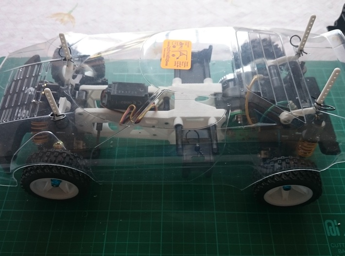 Tamiya M04 - M04S (210mm Wheelbase) chassis -  R 3d printed Example of an assembled chassis with 210mm bodyshell (Not Included)