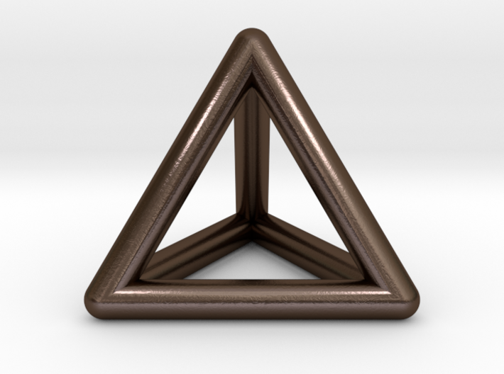 Tetrahedron Platonic Solid Triangular Pyramid Pend 3d printed