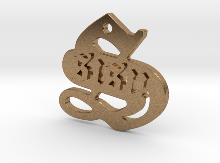 SISU (precious metal pendant) 3d printed