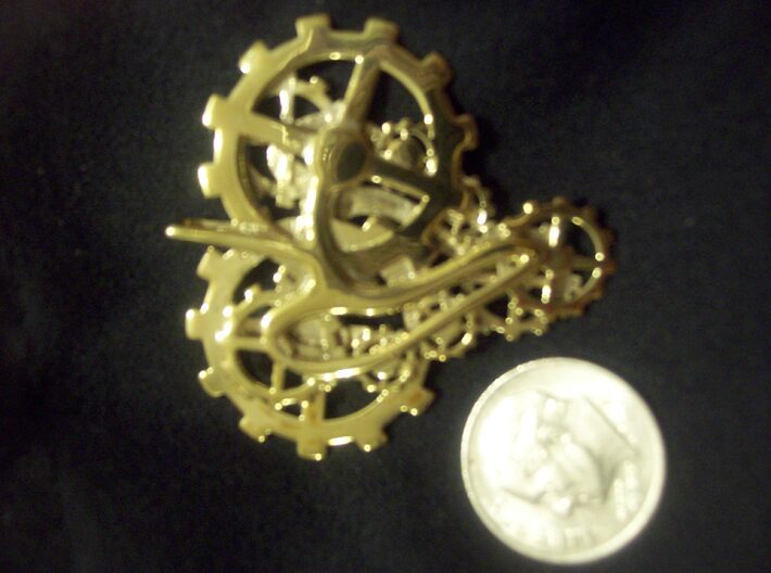 Gear Heart Steampunk 3d printed Once the gears of your heart find the right place, they never need to move again.