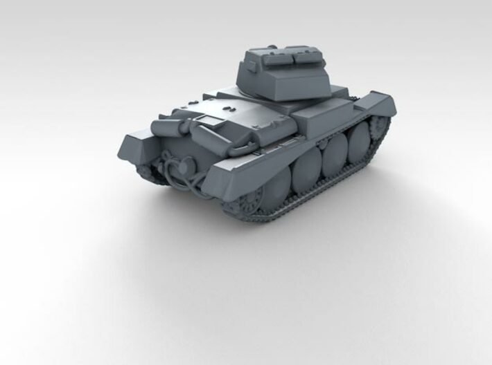 1/285 German Pz.Kpfw. 38(t) Neuer Art Tank 3d printed 3d render showing product detail