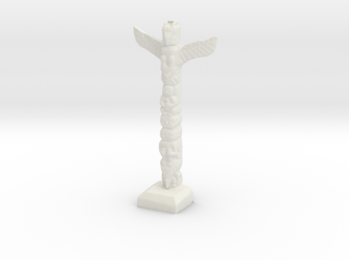 S Scale Totem Pole 3d printed This is a render not a photo
