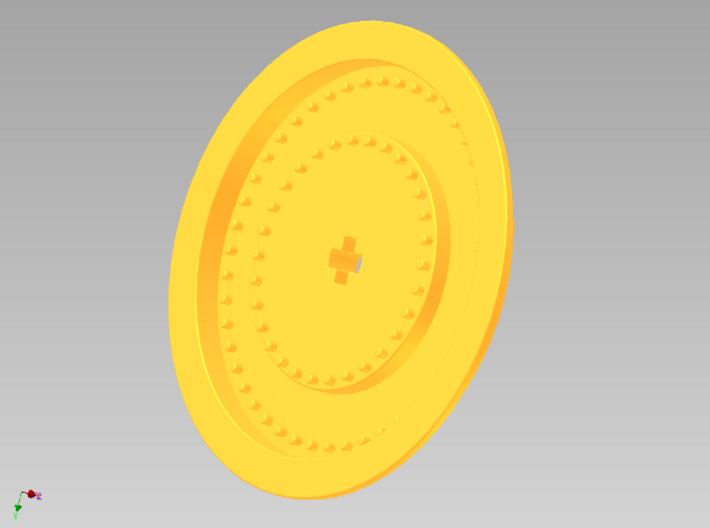 Wheelcover for racing wheel medium 3d printed