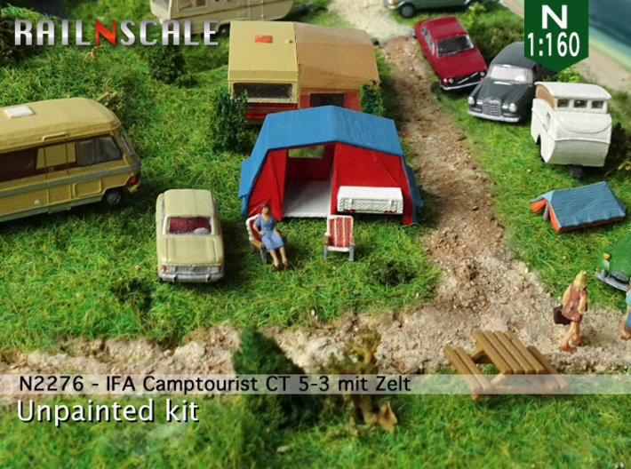 IFA Camptourist CT 5-3 mit Zelt (N 1:160) 3d printed
