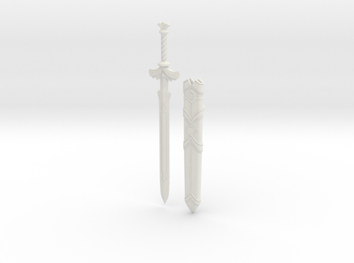 &quot;BotW&quot; Goddess Sword and Scabbard Set 3d printed