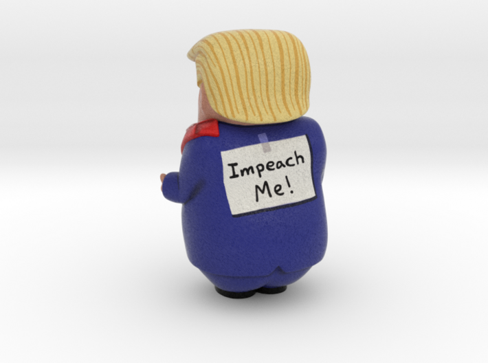 Trump "Impeach Me!" Caricature 3d printed 