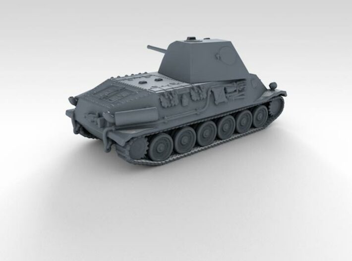 1/285 German Pz.Kpfw. T25 Medium Tank x5 3d printed 3d render showing product detail