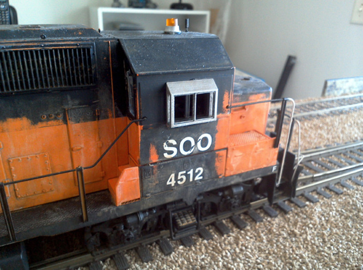 All-Weather Window for O Scale Diesels (4 pack) 3d printed
