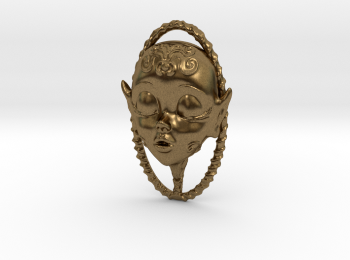 Doll faced Scent Locket 3d printed
