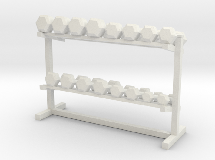 1:48 Free Weight Rack 3d printed