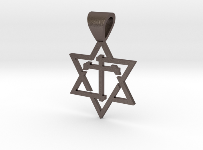 Star of David with the Cross 3d printed