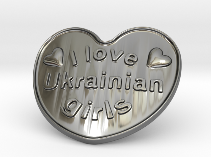I Love Ukrainian Girls 3d printed