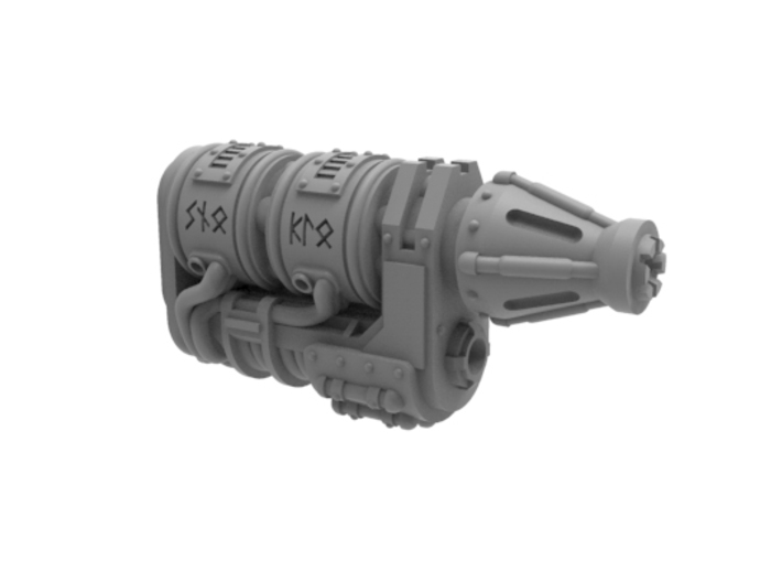 Iron Wolf - Ice Cannon 3d printed Simply replace the &quot;Microwave Cannon&quot; with this component