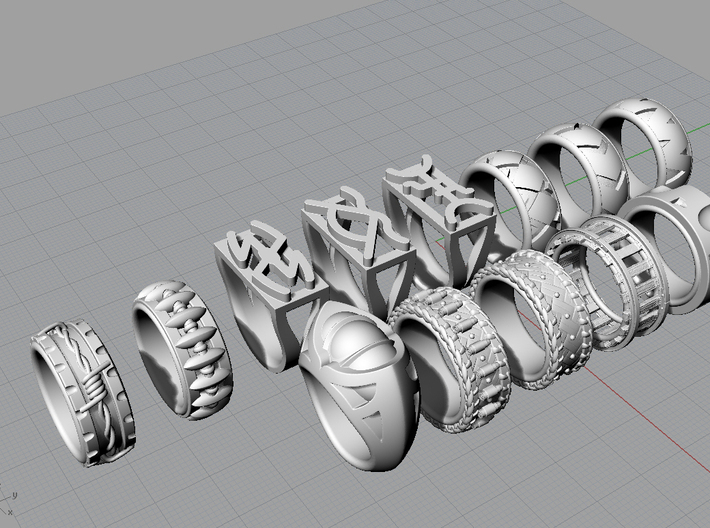 Cattle Brand Ring 3 - Size 9 1/2 (19.35 mm) 3d printed All rings in the Western Collection