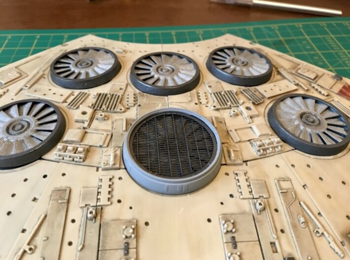 Deago Falcon  Engine Vents & Fan Blades Magnetic b 3d printed 