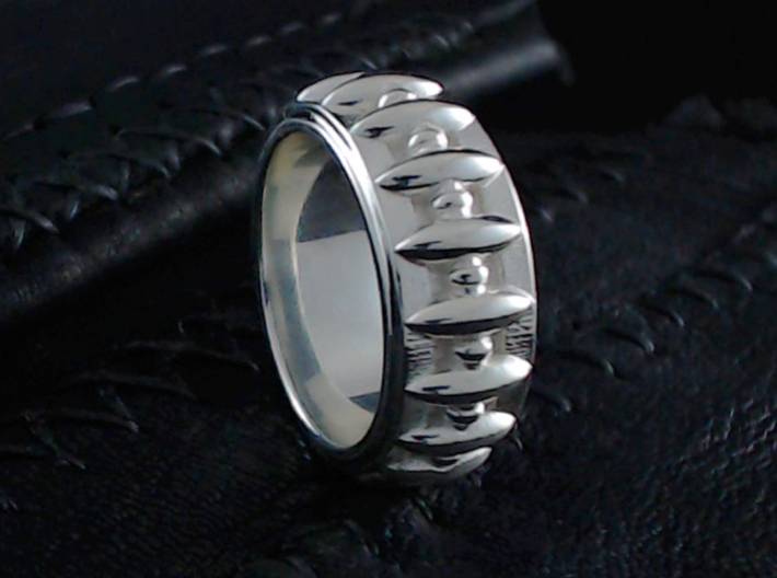 Eagle's Claw Ring - Size 9 1/2 (19.35 mm) 3d printed Shown in Polished Silver