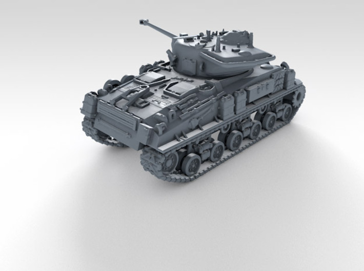 1/144 US M50 Super Sherman Tank 3d printed 3d render showing product detail