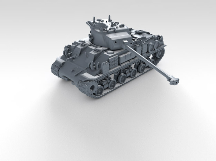 1/144 US M50 Super Sherman Tank 3d printed 3d render showing product detail