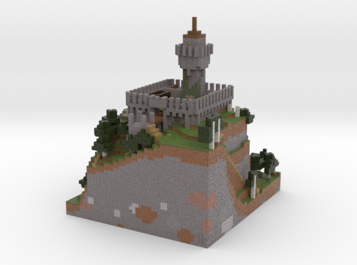 Minecraft Godes Fortress 3d printed