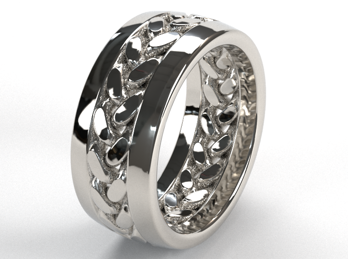 Braid Ring 3d printed 