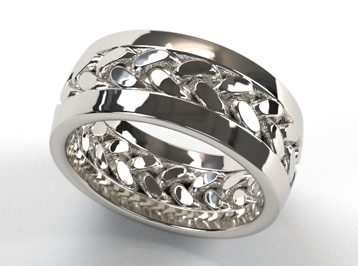 Braid Ring 3d printed