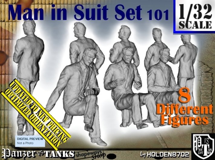 1/32 Man In Suit Set101 3d printed 