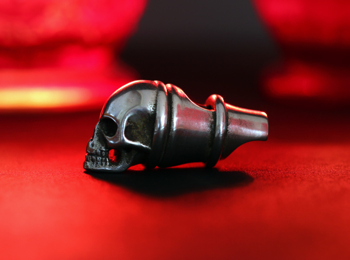Silver Whistle of the Dead 3d printed 