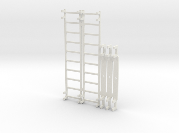 SX_14m_ladders and sheave bars 3d printed