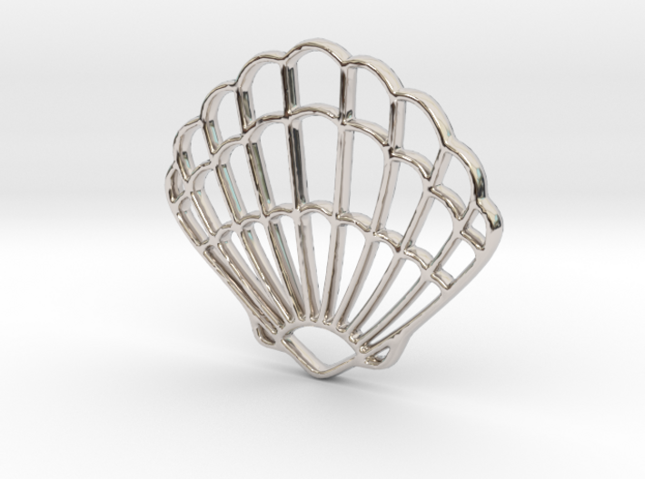 Seashell Pendant Charm 3d printed