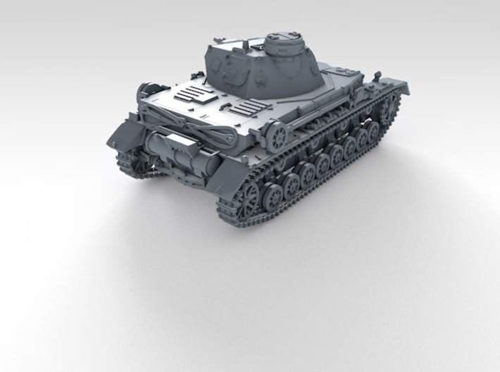 1/160 (N) German Pz.Kpfw. IV Ausf. D Medium Tank 3d printed 3d render showing product detail