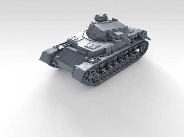 1/160 (N) German Pz.Kpfw. IV Ausf. D Medium Tank 3d printed 3d render showing product detail