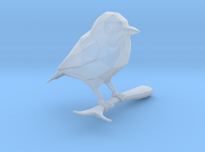 Low-Poly Stylised Bird 3d printed