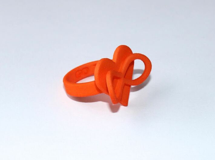 AMOURARMOR in orange polished plastic  3d printed 