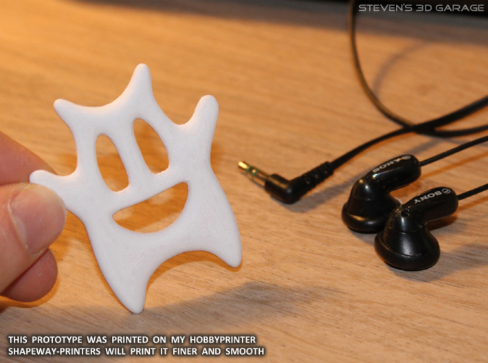 MP3 Cable Winder Guy (type A) 3d printed 
