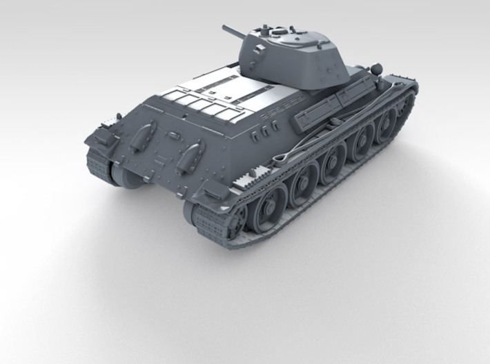 1/160 Russian T-34 Mod 40 Medium Tank  3d printed 3d Render showing set detail