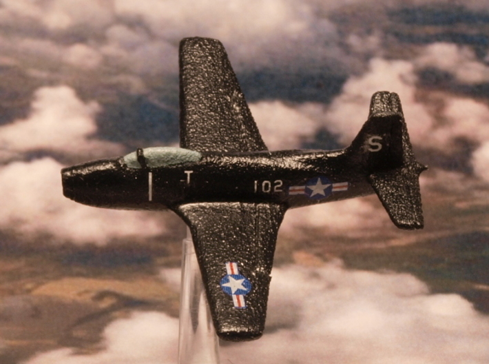 North American Aviation FJ-1 Fury (Pair) 1/285 6mm 3d printed FJ-1 Fury no wingtip tanks