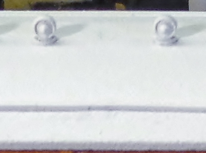 Torpedo Carriage roof vent, OO Scale. 3d printed Roof vents added to the model.