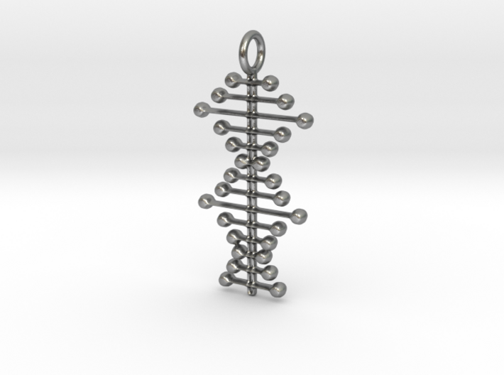 Stylized DNA Pendant 3d printed