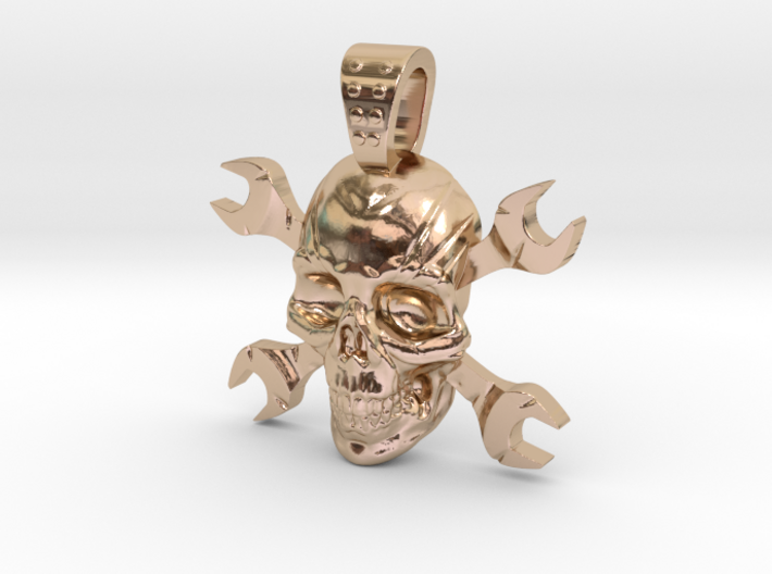 skull and keys 3d printed