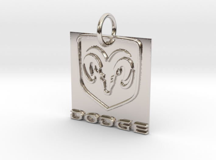 Dodge Pendant 3d printed