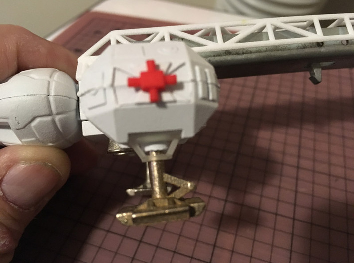Dinky Space 1999 Eagle Leg Cage Enhancement 3d printed Frosted Ultra Detail