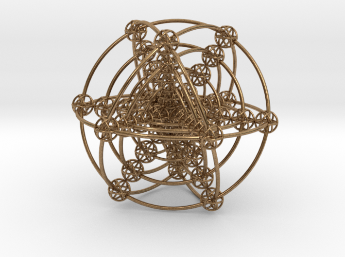 Multi-shell Metatrons Hypercube Atomic Grid Vector 3d printed