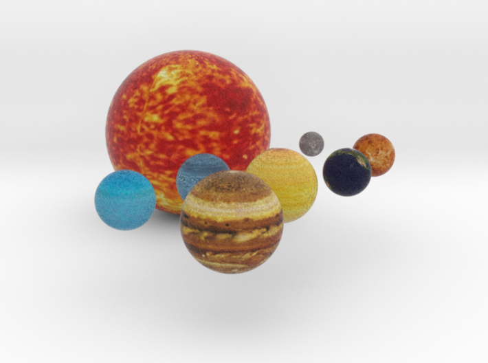 Our Solar System Planets 3d printed