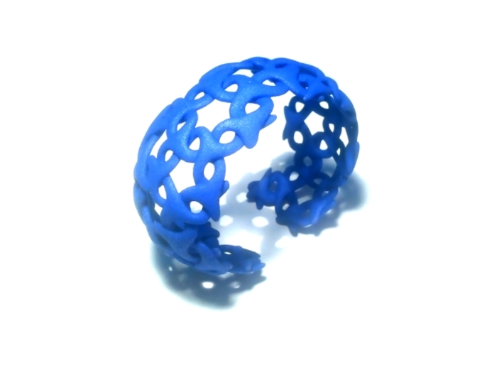 Conectate Bracelet 3d printed Royal Blue Strong &amp; Flexible