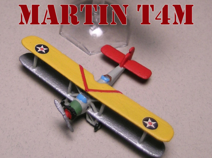 Martin T4M (two airplanes set) 1/285 6mm 3d printed Martin T4M "Torpedo Truck" (wheeled) painted by Fred O.